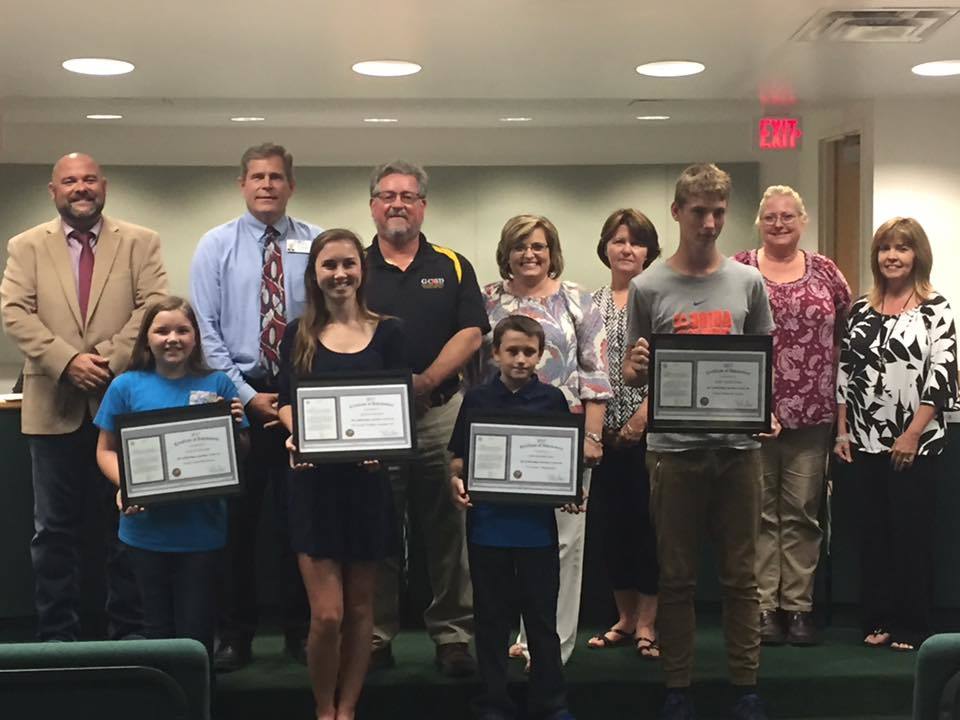 Students w Perfect Scores Recognized