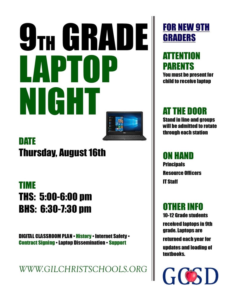 9th Grade Laptop Night