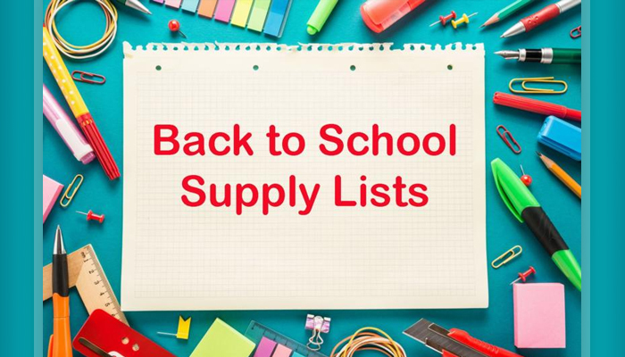 THS Supply Lists