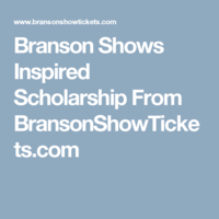Branson Shows Inspired Scholarship